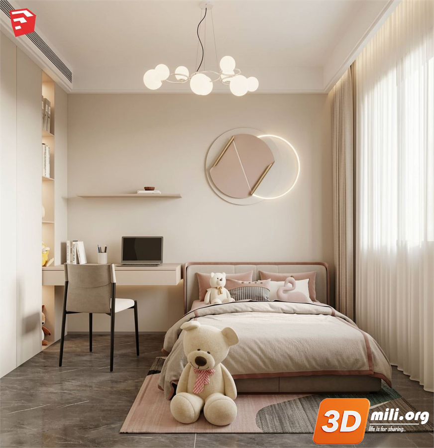 Children Room Scenes Skp FIles 